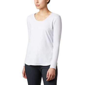 Columbia Firwood Camp Long Sleeve, Sudaderas Blancos Rayas Para Mujer | 841659-DWH